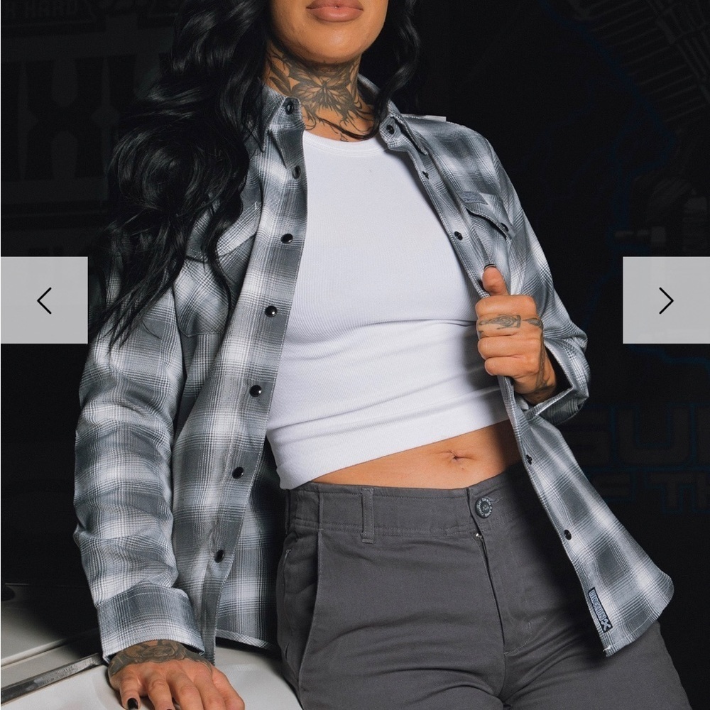 DIXXON MLM Social Distortion Collaboration Flannel Button Down Shirt NWOT SM - Picture 14 of 16